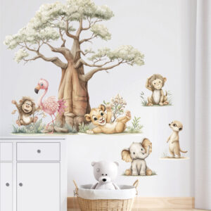 Dečija nalepnica Safari Watercolor