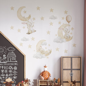 Set dečijih nalepnica - Zeke i Mesec